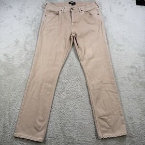 Paige Pants Mens 30x28 Khaki Pink Federal Chino Stretch Casual Preppy 5 Pocket
